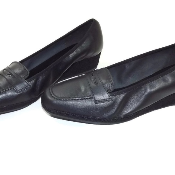 Sesto Meucci  Wedge Shoes Italian Leather Size 8 M - Picture 2 of 8